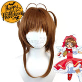 【In Stock】Anime Cardcaptor Sakura Cosplay Kinomoto Battle Suit Wig Wigs